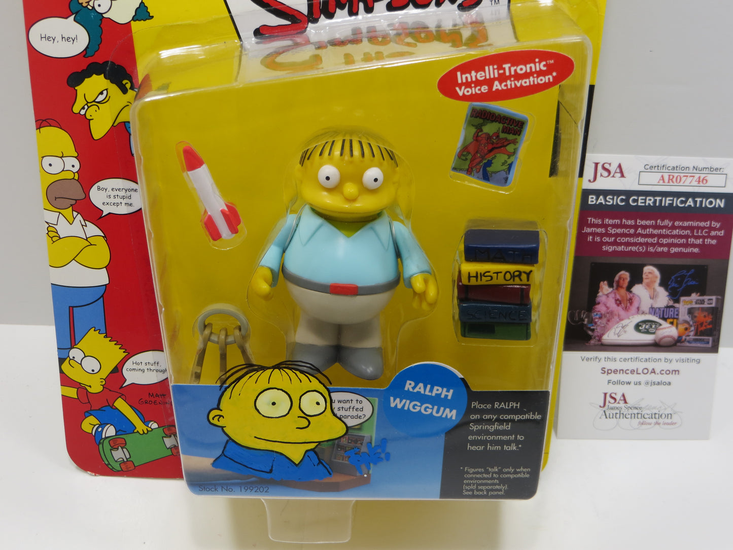 TONE RODRIGUEZ SIGNED SKETCHED Ralph Wiggum SIMPSONS FIGURINE JSA