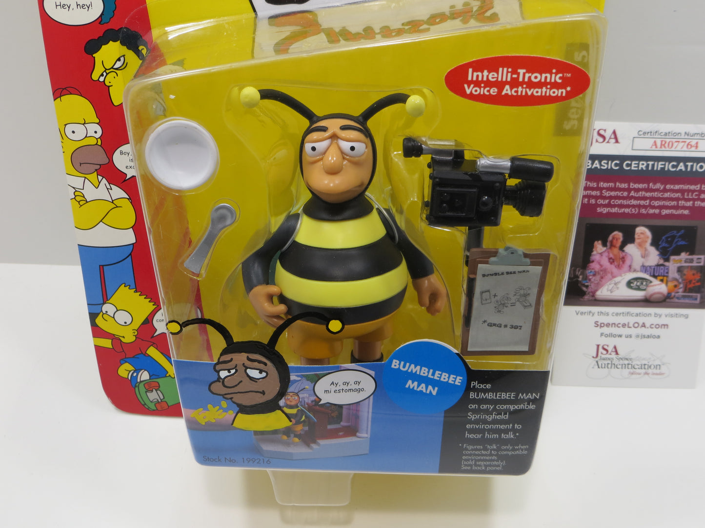 TONE RODRIGUEZ SIGNED SKETCHED Bubblebee Man SIMPSONS FIGURINE JSA