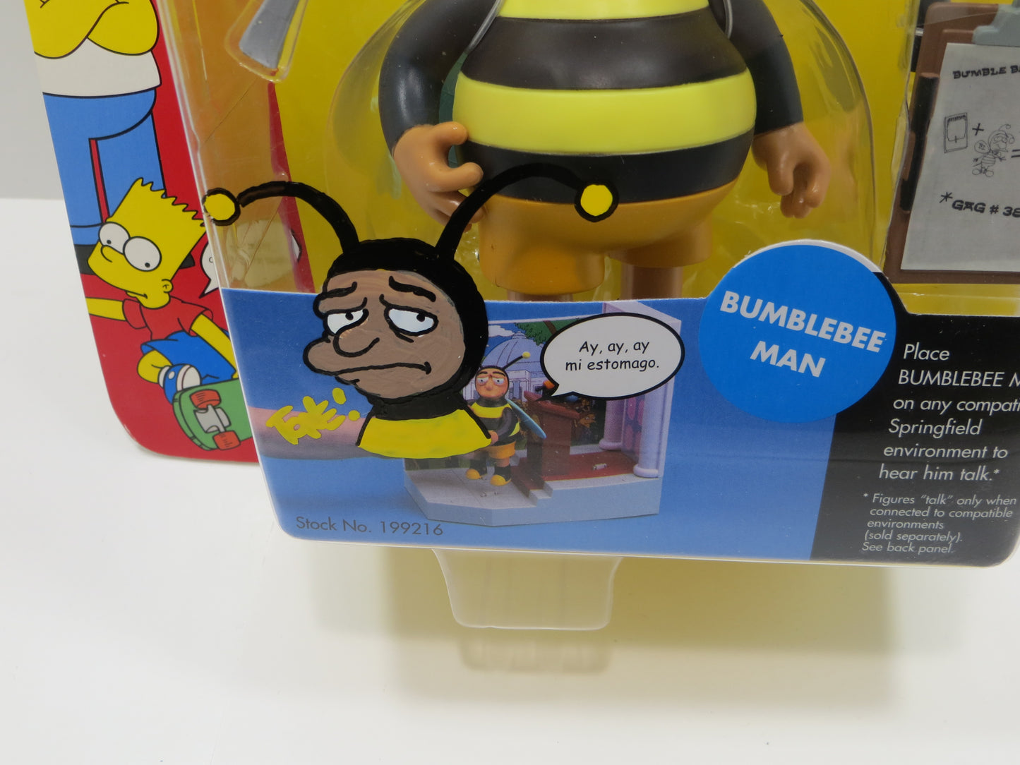 TONE RODRIGUEZ SIGNED SKETCHED Bubblebee Man SIMPSONS FIGURINE JSA