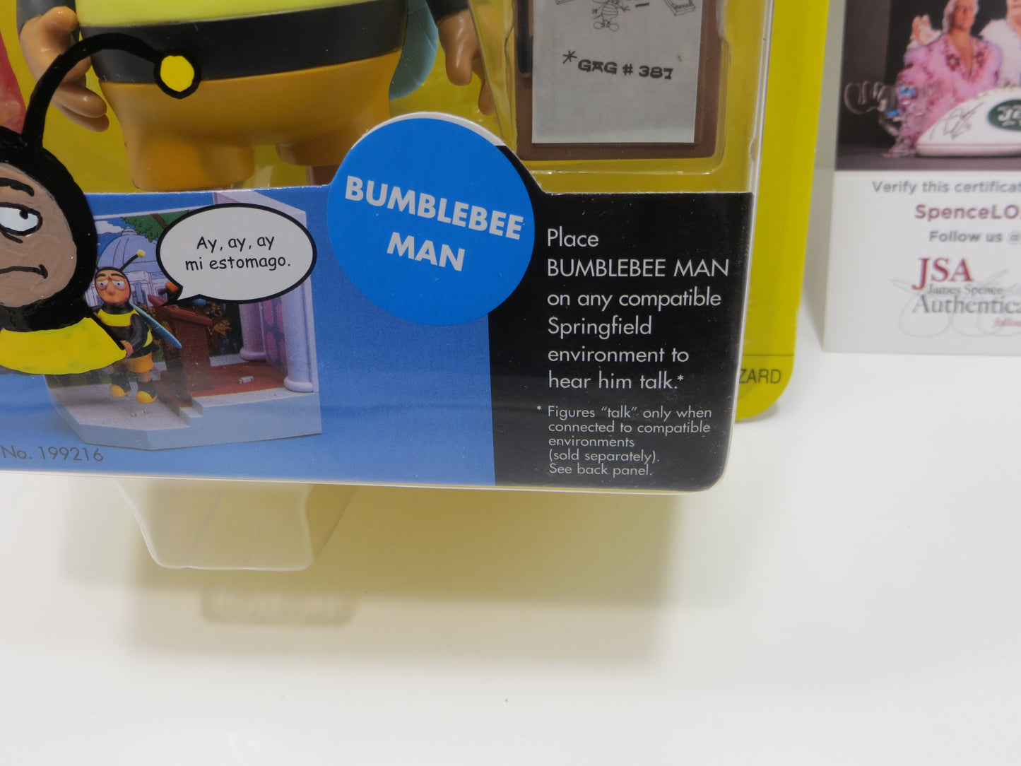 TONE RODRIGUEZ SIGNED SKETCHED Bubblebee Man SIMPSONS FIGURINE JSA