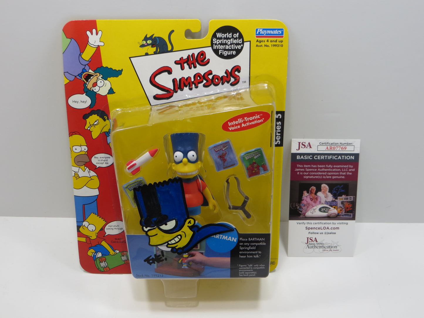 TONE RODRIGUEZ SIGNED SKETCHED bartman SIMPSONS FIGURINE JSA