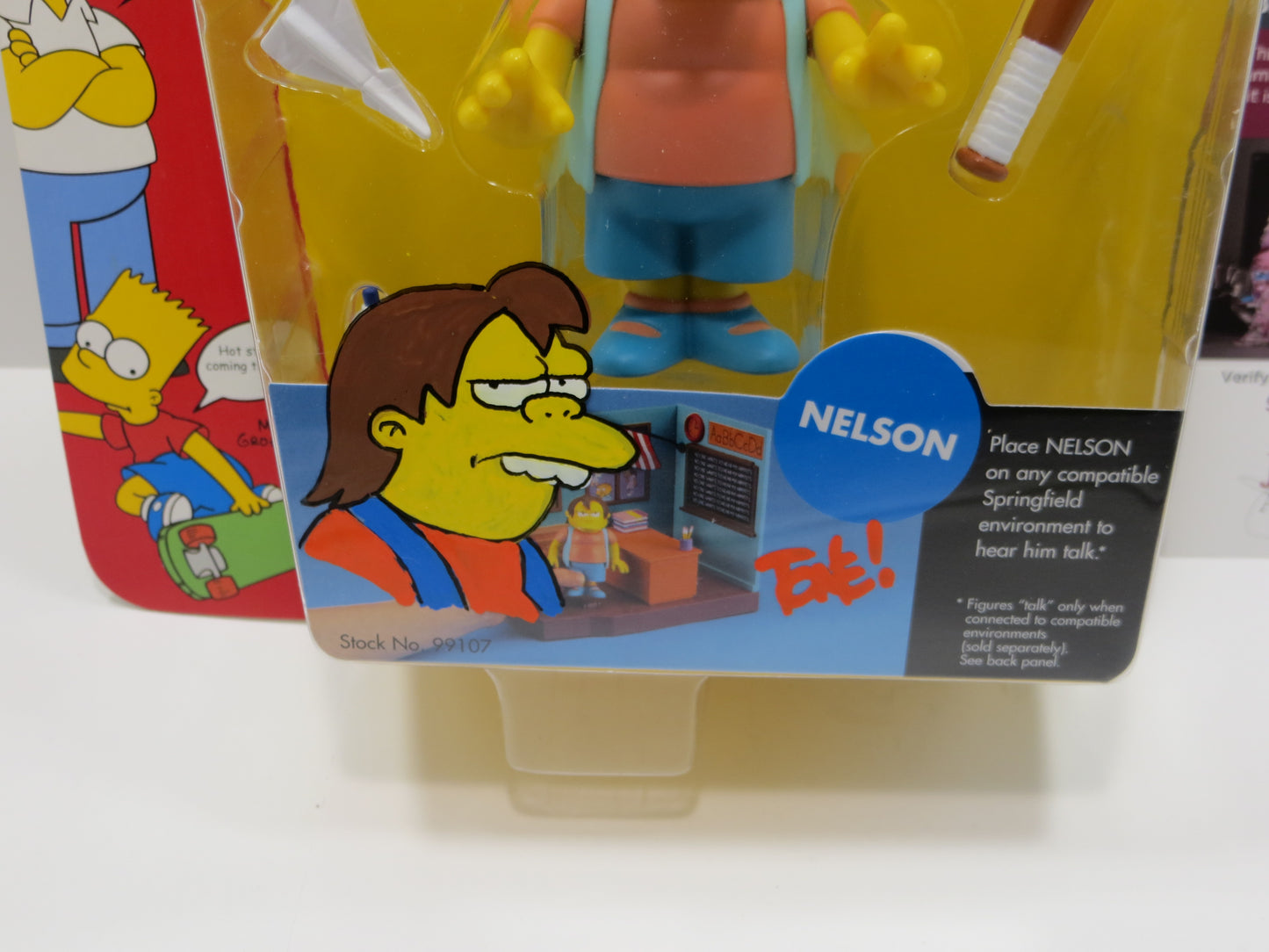 TONE RODRIGUEZ SIGNED SKETCHED Nelson SIMPSONS FIGURINE JSA