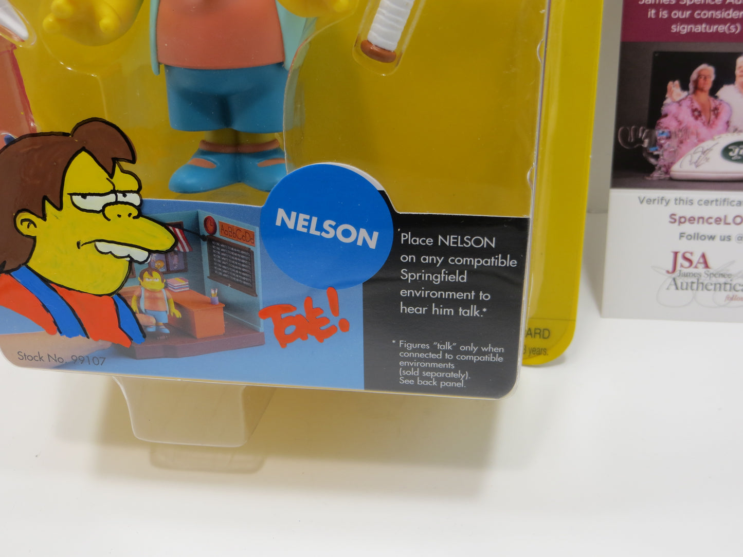 TONE RODRIGUEZ SIGNED SKETCHED Nelson SIMPSONS FIGURINE JSA