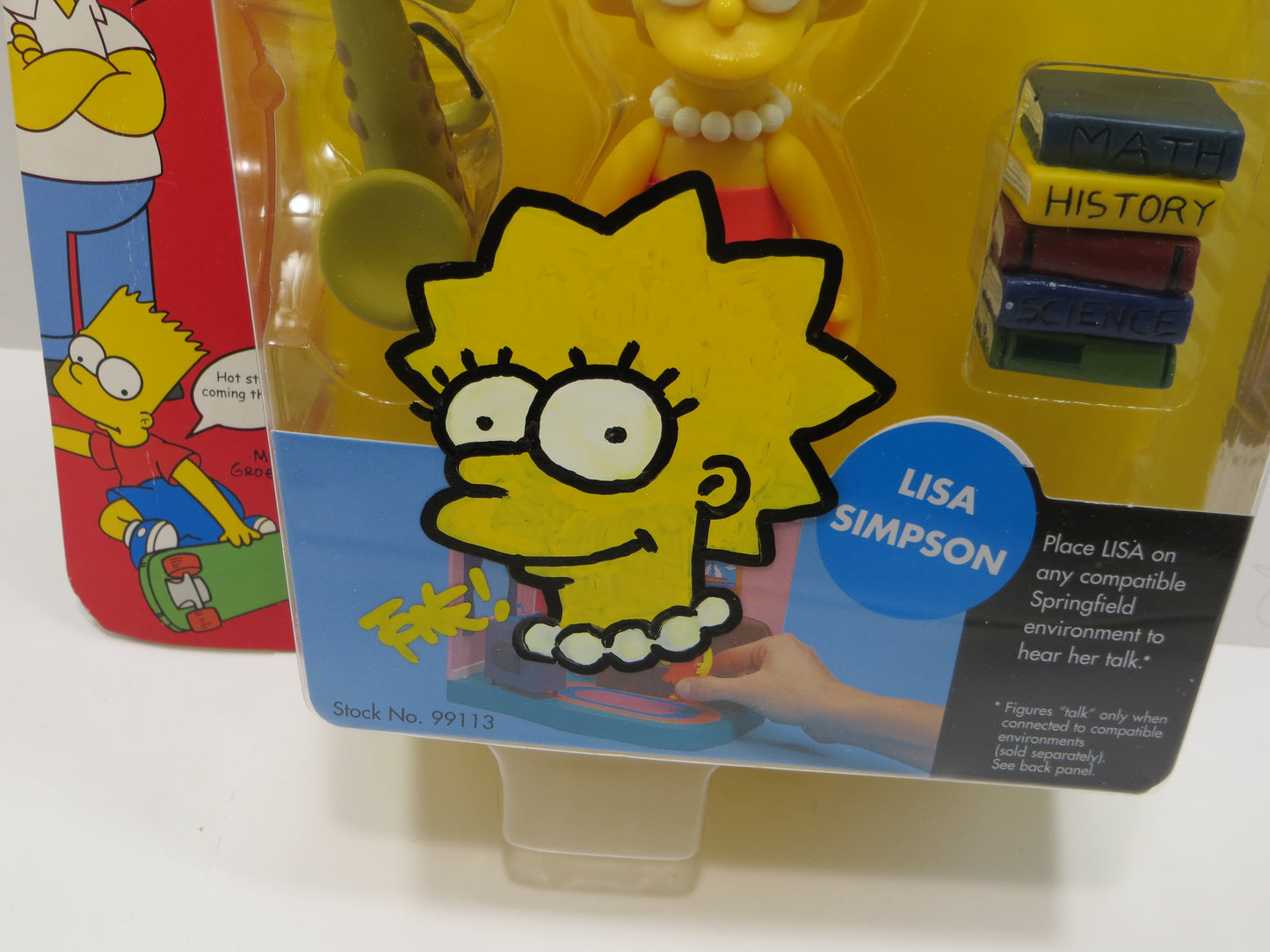 TONE RODRIGUEZ SIGNED SKETCHED Lisa Simpson SIMPSONS FIGURINE JSA