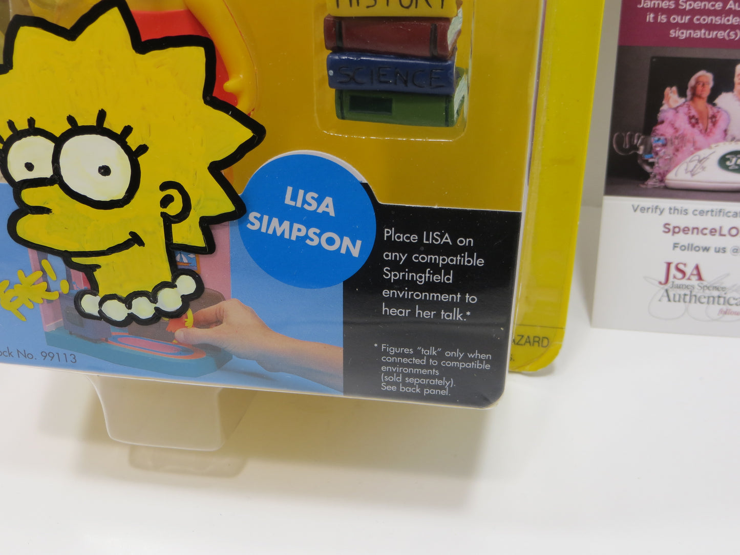 TONE RODRIGUEZ SIGNED SKETCHED Lisa Simpson SIMPSONS FIGURINE JSA