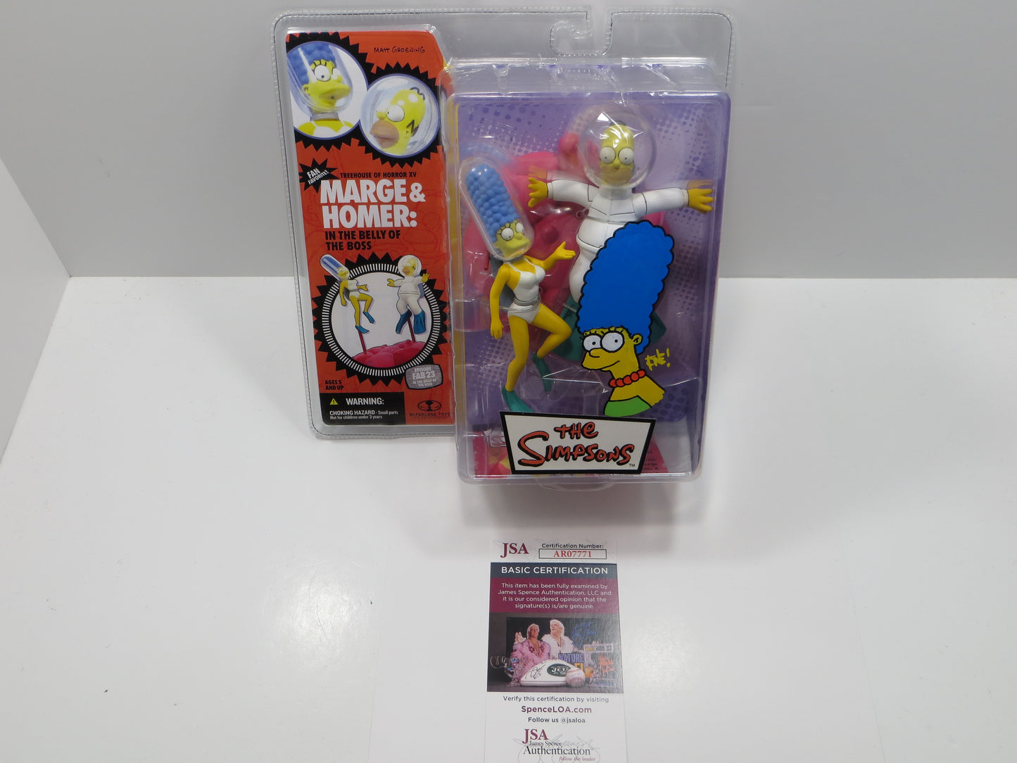 TONE RODRIGUEZ SIGNED SKETCHED Marge & Homer SIMPSONS FIGURINE JSA