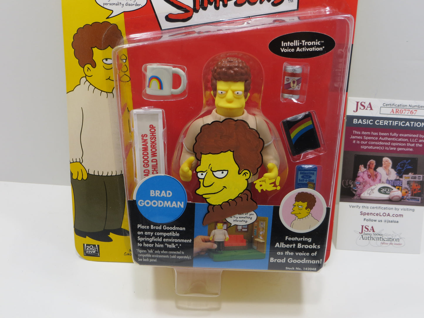 TONE RODRIGUEZ SIGNED SKETCHED Brad Goodman SIMPSONS FIGURINE JSA