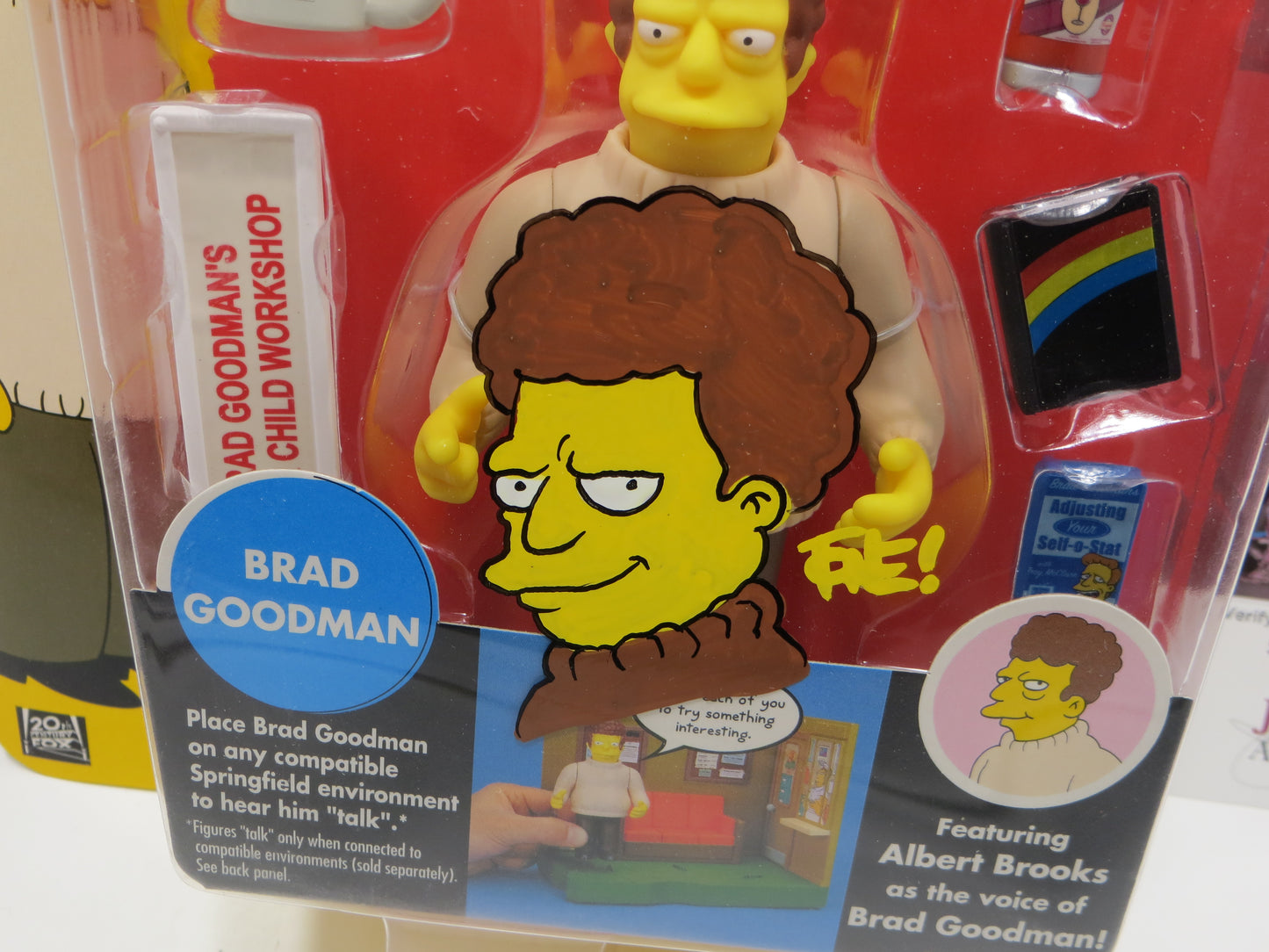 TONE RODRIGUEZ SIGNED SKETCHED Brad Goodman SIMPSONS FIGURINE JSA