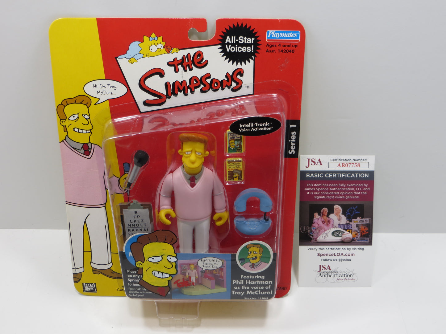 TONE RODRIGUEZ SIGNED SKETCHED Phil Hartman Troy McClure SIMPSONS FIGURINE JSA