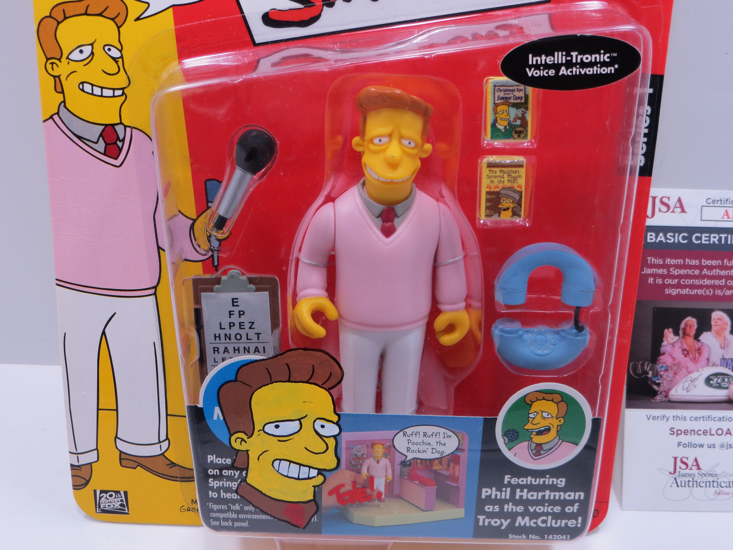 TONE RODRIGUEZ SIGNED SKETCHED Phil Hartman Troy McClure SIMPSONS FIGURINE JSA