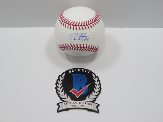 EVAN CARTER TEXAS RANGERS SIGNED Rawlings 2023 World Series Baseball BAS