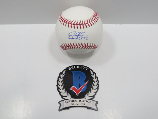 EVAN CARTER TEXAS RANGERS SIGNED Rawlings OML Baseball BAS