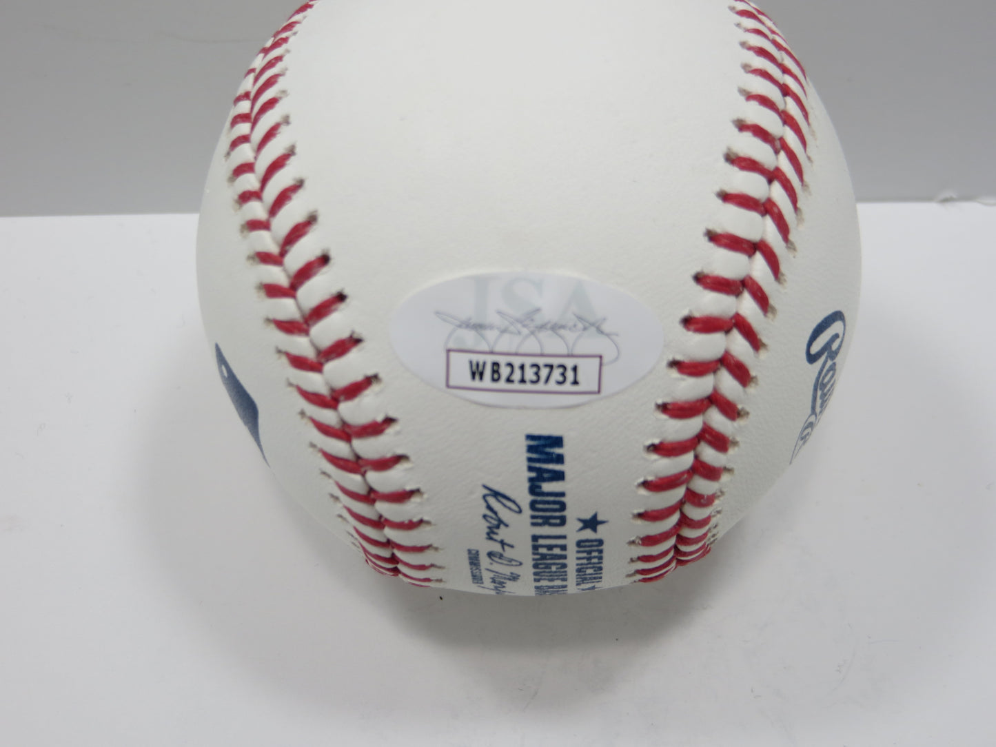 EVAN CARTER TEXAS RANGERS SIGNED Rawlings OML Baseball JSA