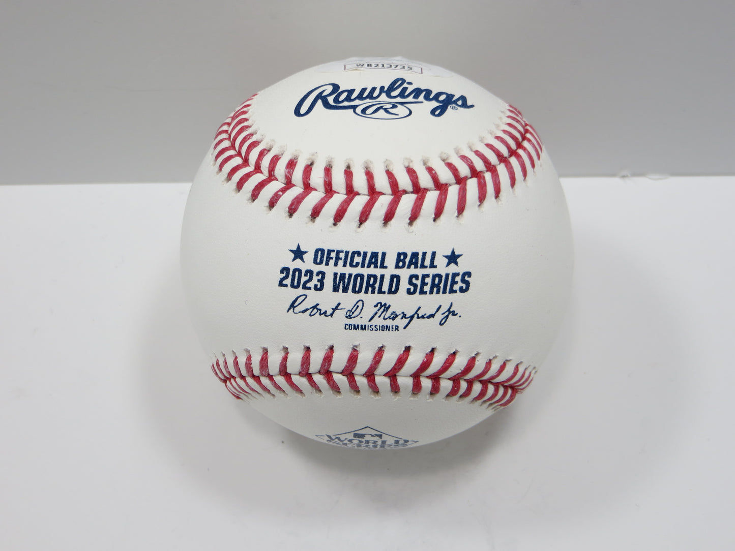 EVAN CARTER TEXAS RANGERS SIGNED Rawlings 2023 World Series Baseball JSA