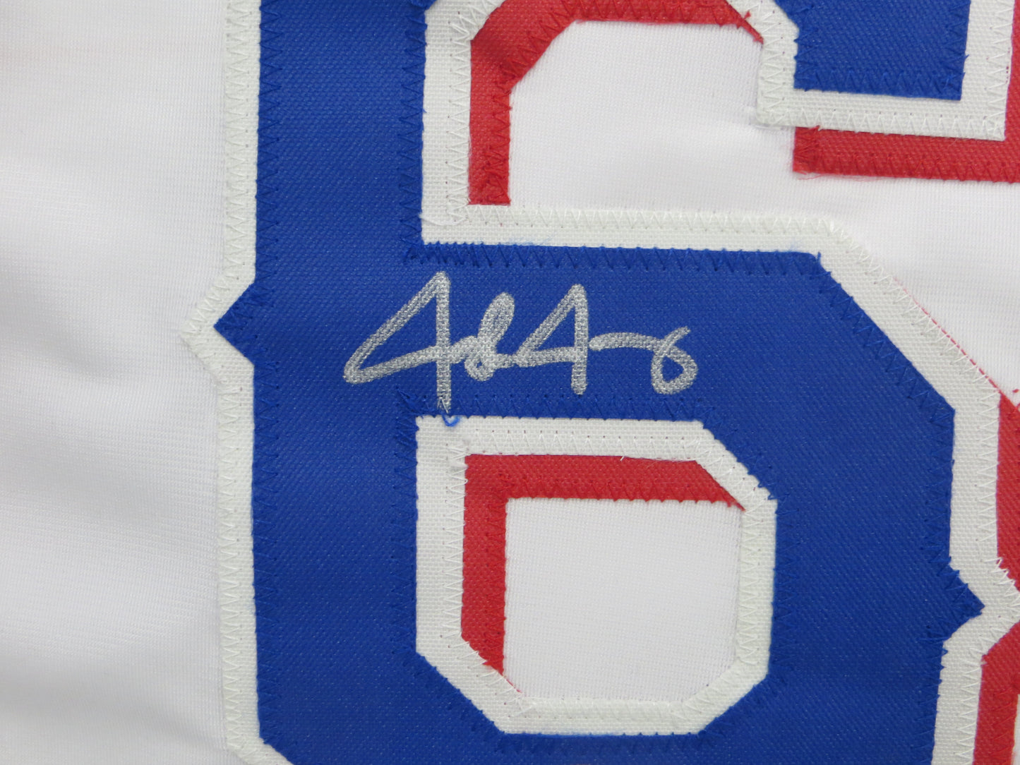 JOSH JUNG TEXAS RANGERS SIGNED SEWN Jersey BAS