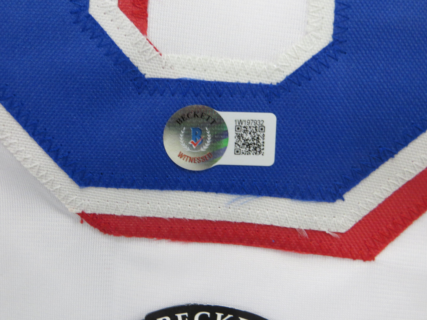 JOSH JUNG TEXAS RANGERS SIGNED SEWN Jersey BAS