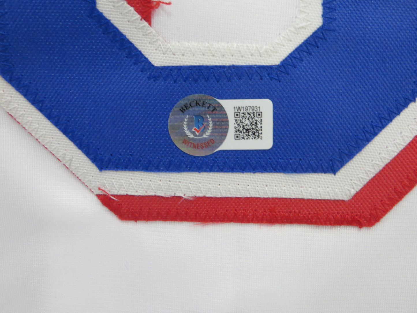 JOSH JUNG TEXAS RANGERS SIGNED SEWN Jersey BAS