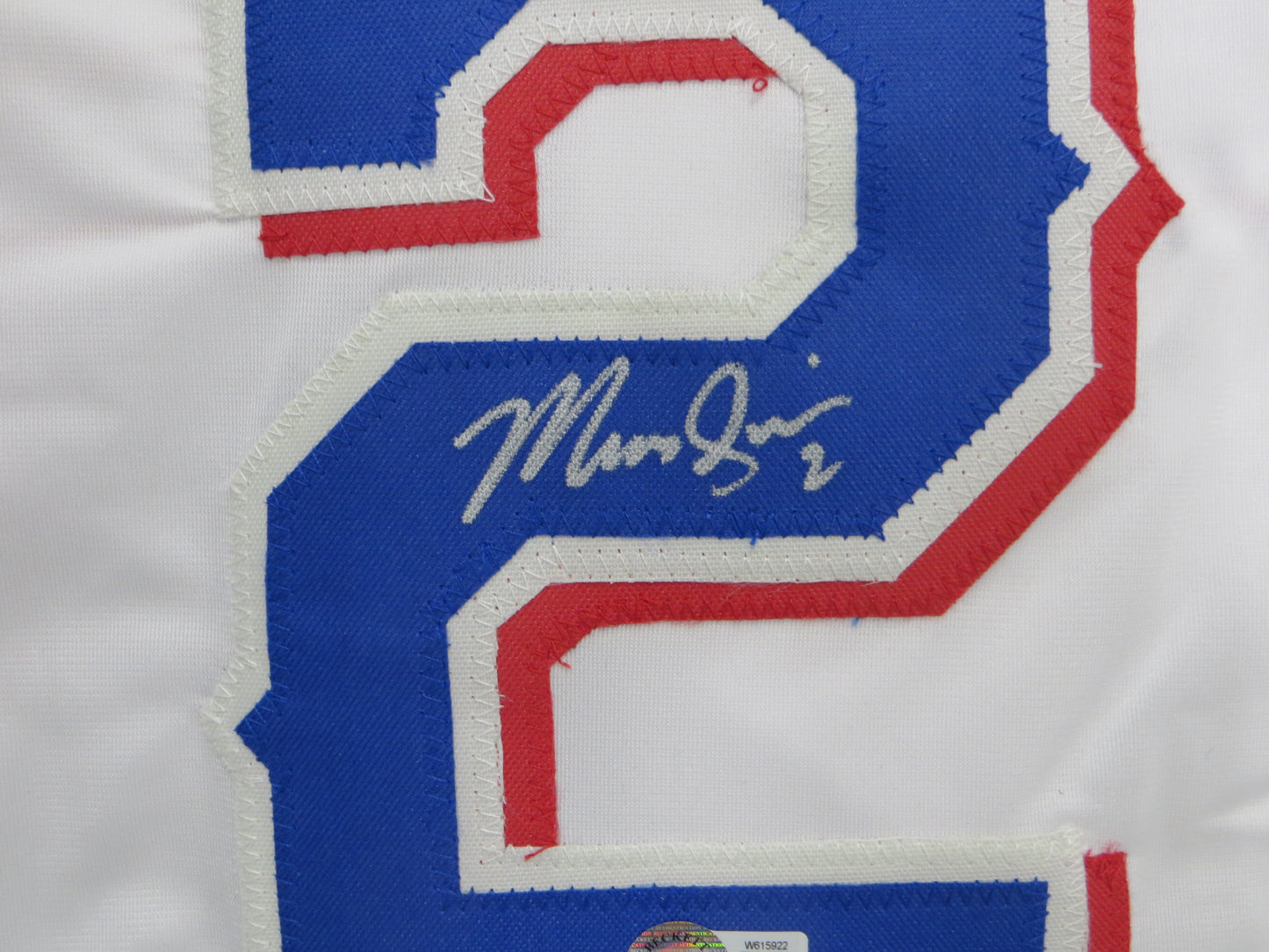 MARCUS SEMIEN TEXAS RANGERS SIGNED Sewn Jersey BAS