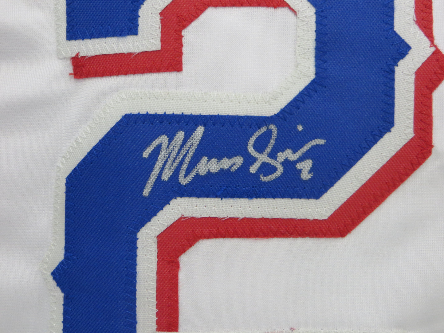 MARCUS SEMIEN TEXAS RANGERS SIGNED Sewn Jersey BAS