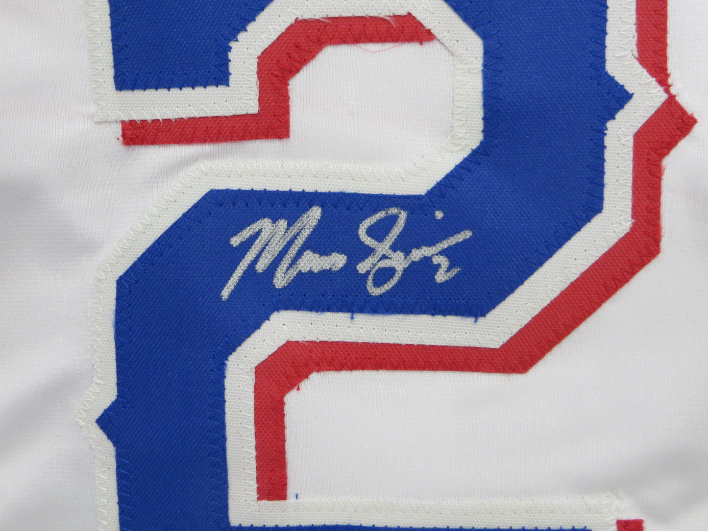 MARCUS SEMIEN TEXAS RANGERS SIGNED Sewn Jersey BAS