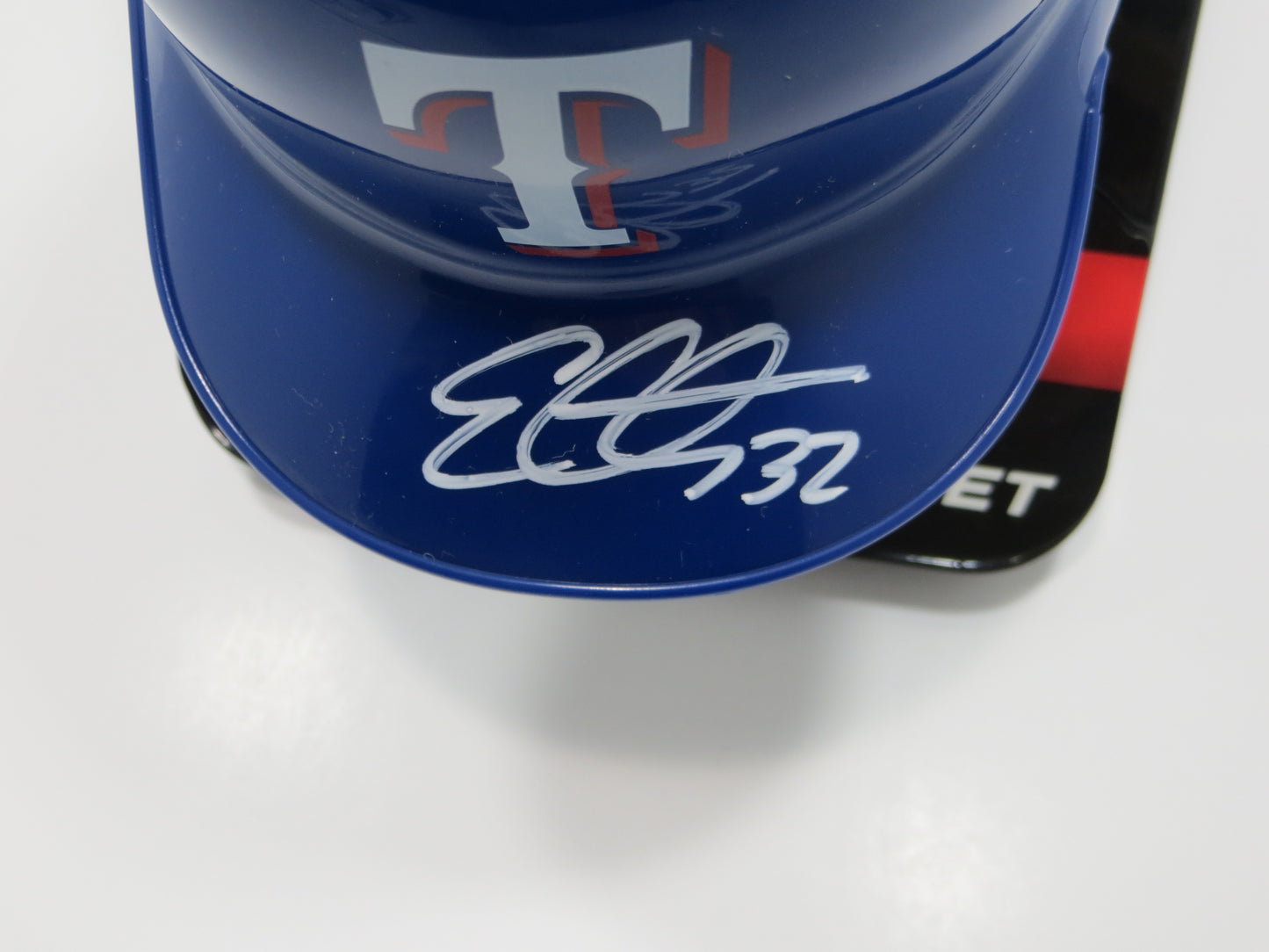 EVAN CARTER TEXAS RANGERS SIGNED Rawlings Mini Batting Helmet JSA COA