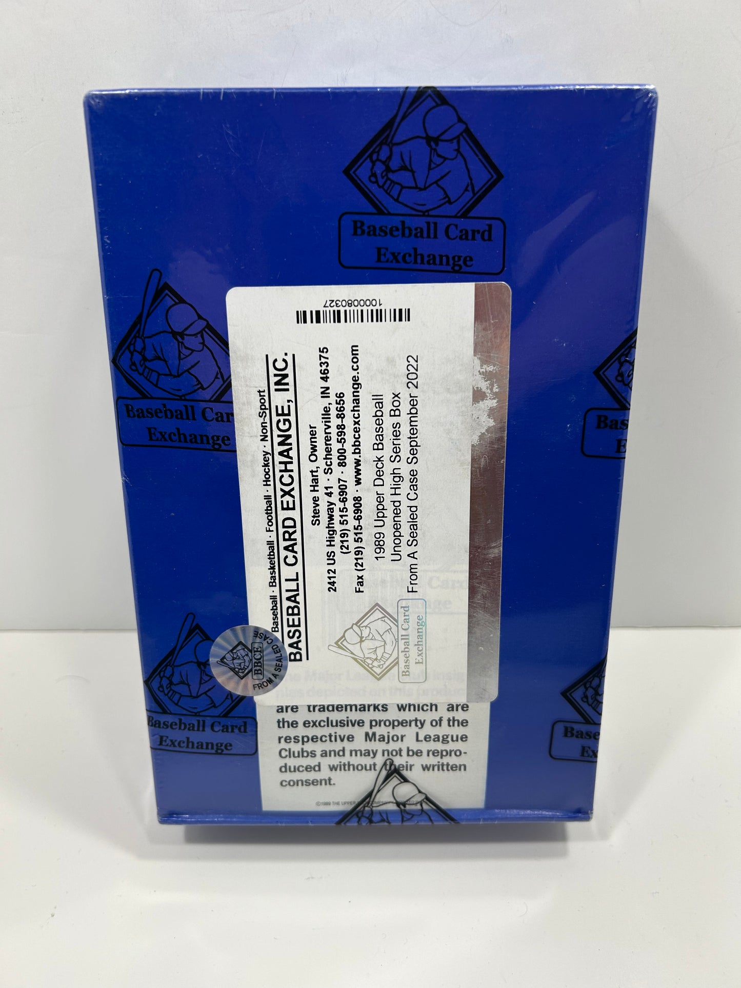 1989 UPPER DECK BASEBALL HIGH SERIES BOX BBCE SEALED FASC KEN GRIFFEY JR RC