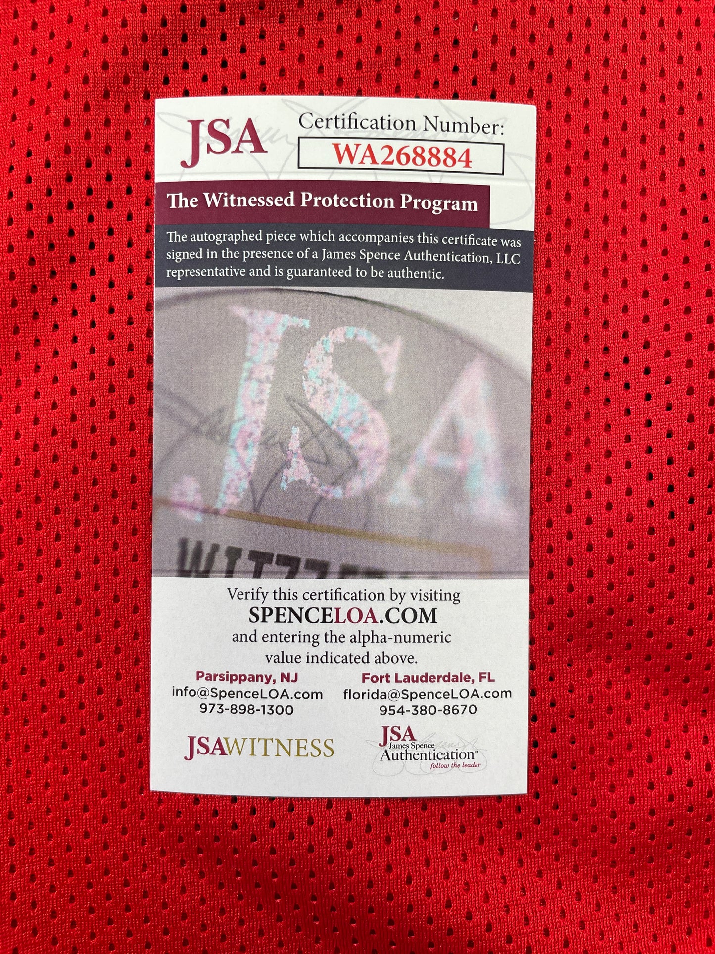 SPUD WEBB ATLANTA HAWKS SIGNED JERSEY w/Slam Dunk Champ 86 XL JSA COA