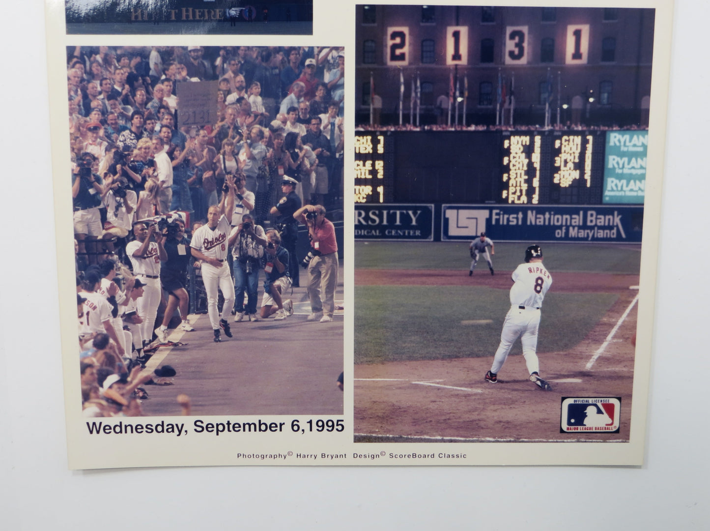 CAL RIPKEN JR. BALTIMORE ORIOLES 2131 LIMITED EDITION 8x10 Photo