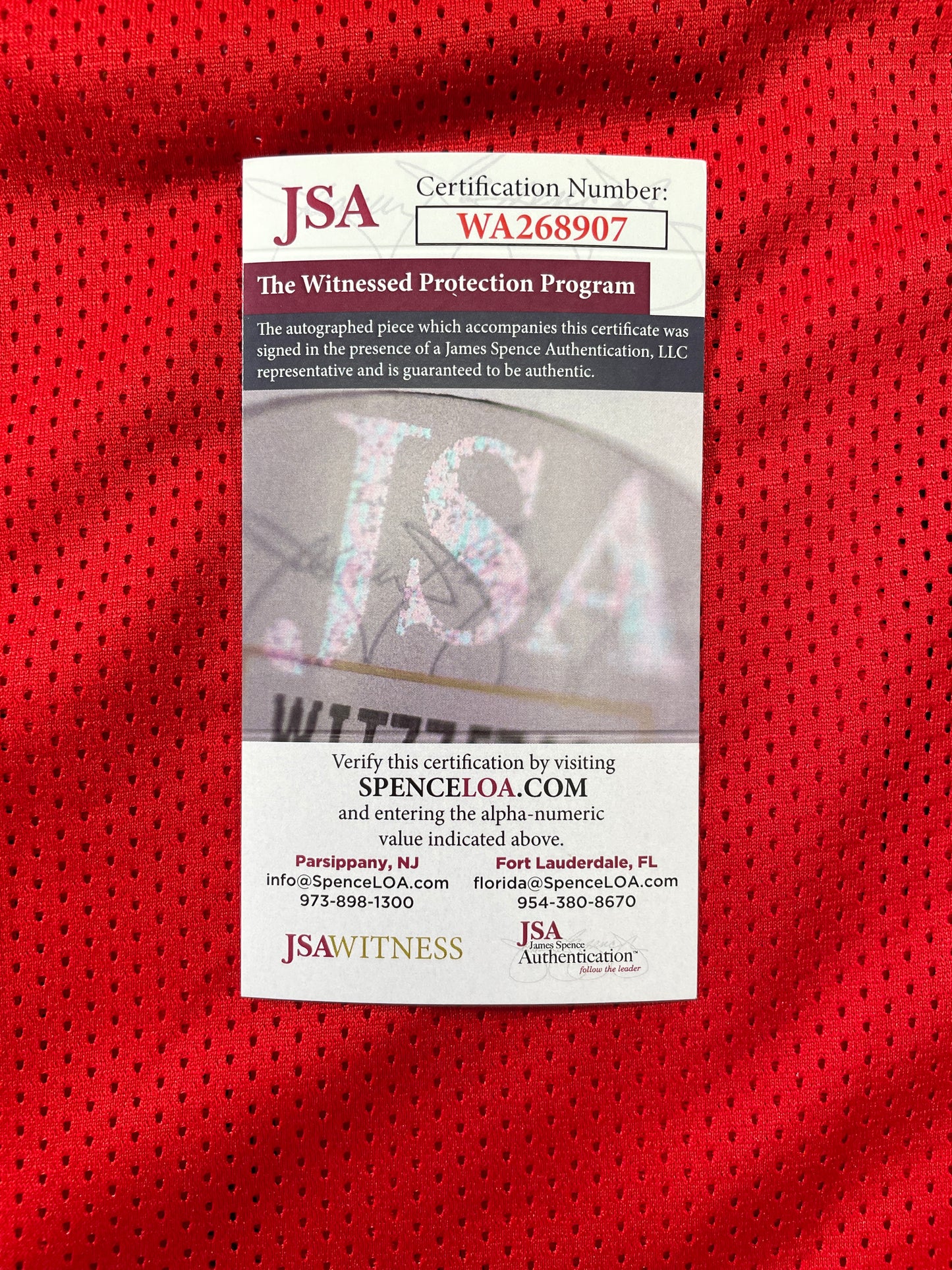 SPUD WEBB ATLANTA HAWKS SIGNED JERSEY w/Slam Dunk Champ 86 XL JSA COA