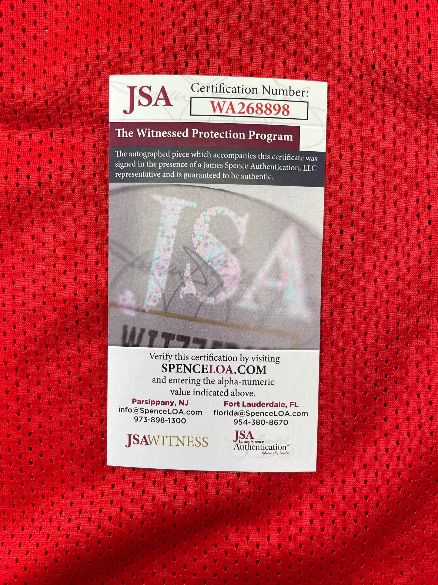 SPUD WEBB ATLANTA HAWKS SIGNED JERSEY w/Slam Dunk Champ 86 XL JSA COA