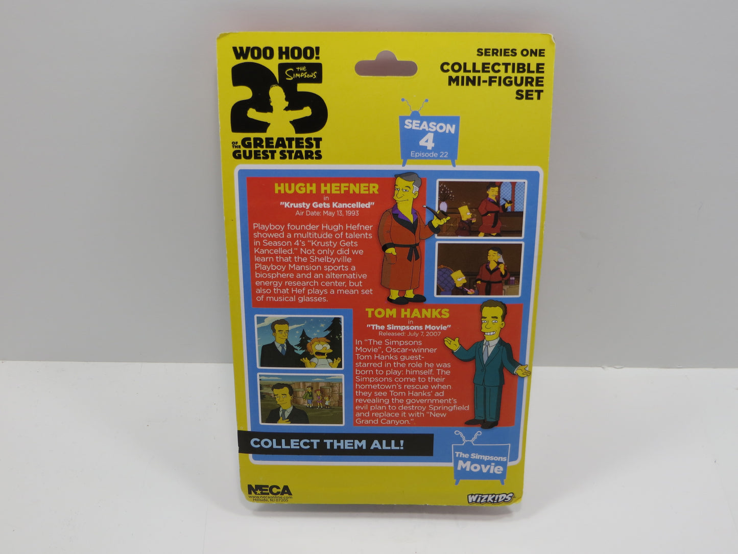 TONE RODRIGUEZ SIGNED SKETCHED Tom Hanks & Hugh Hefner SIMPSONS FIGURINE JSA