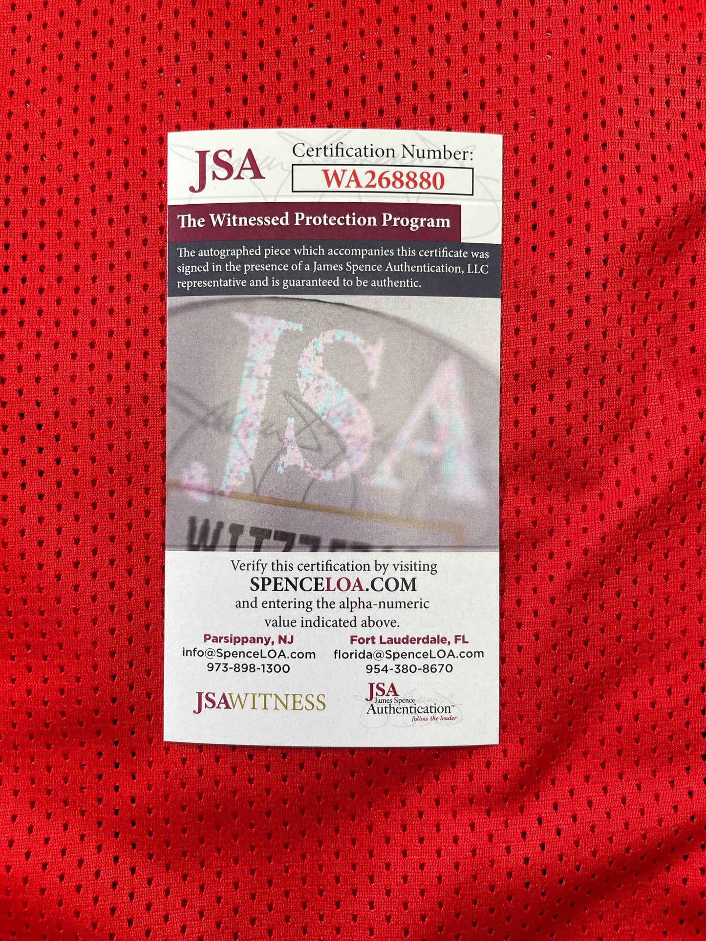 SPUD WEBB ATLANTA HAWKS SIGNED JERSEY w/Slam Dunk Champ 86 XL JSA COA