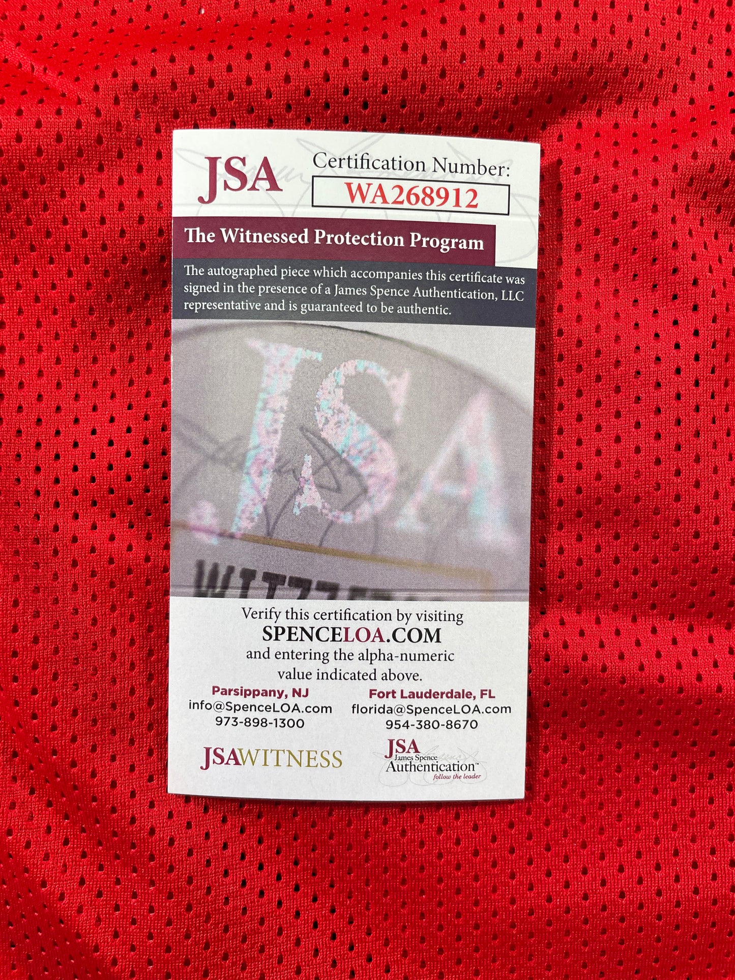 SPUD WEBB ATLANTA HAWKS SIGNED JERSEY w/Slam Dunk Champ 86 XL JSA COA