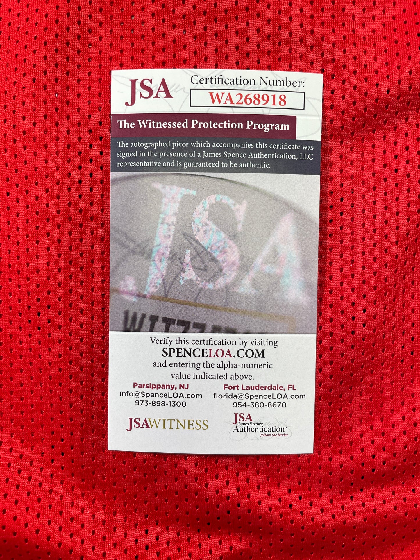 SPUD WEBB ATLANTA HAWKS SIGNED JERSEY w/Slam Dunk Champ 86 XL JSA COA