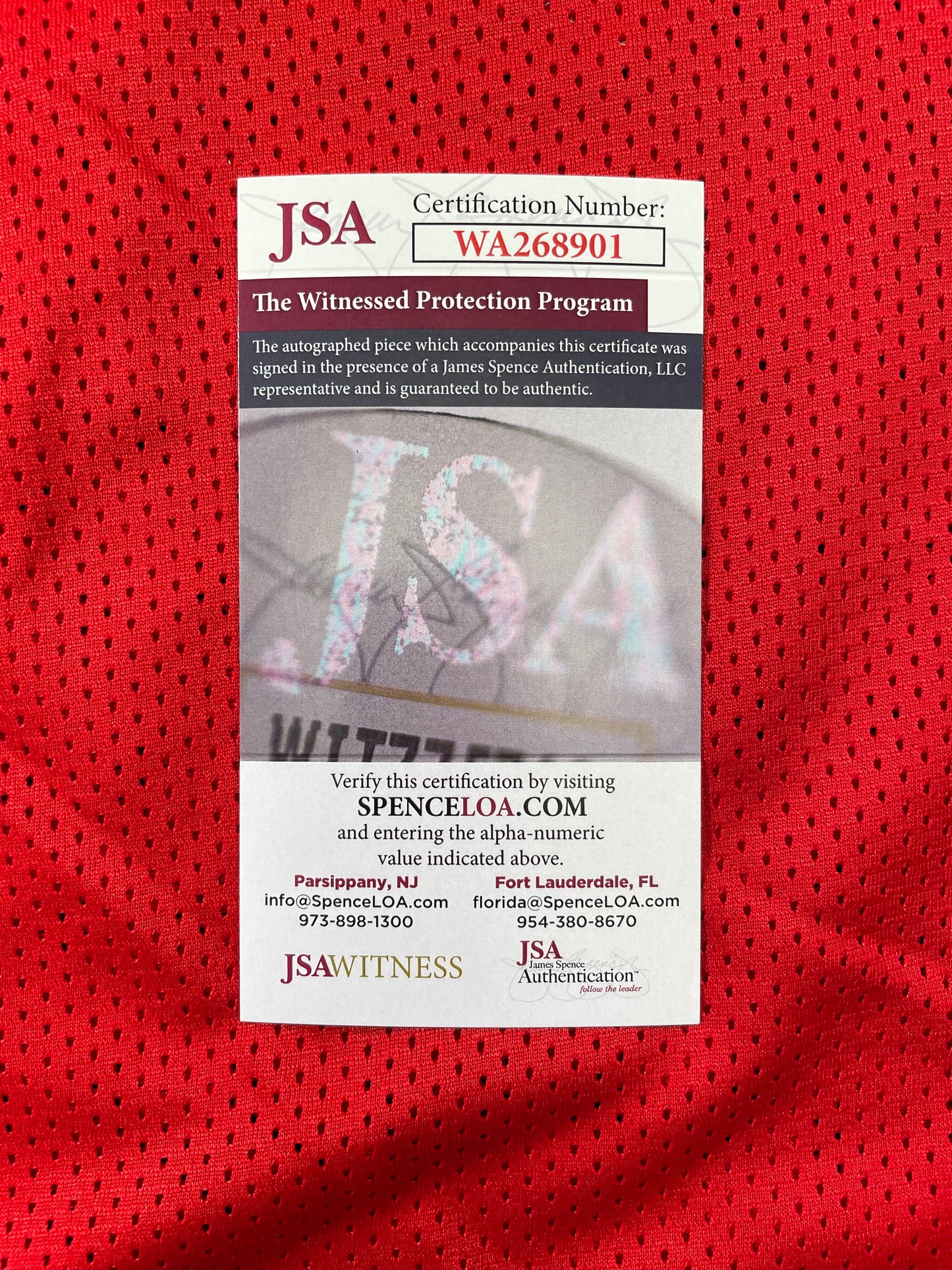 SPUD WEBB ATLANTA HAWKS SIGNED JERSEY w/Slam Dunk Champ 86 XL JSA COA