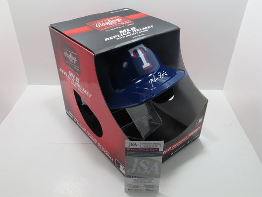 MARCUS SEMIEN TEXAS RANGERS SIGNED FULL SIZE Helmet JSA COA