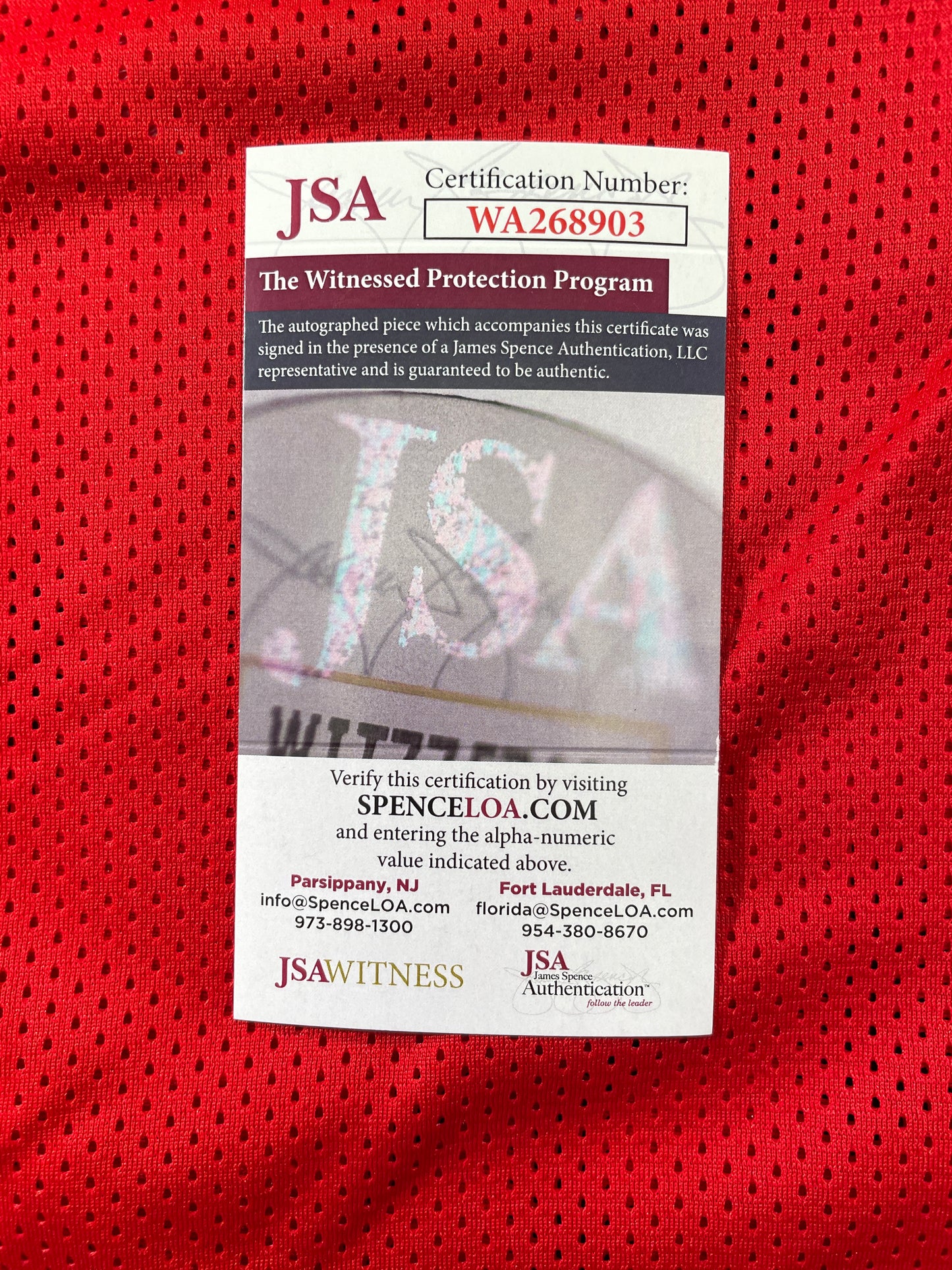 SPUD WEBB ATLANTA HAWKS SIGNED JERSEY w/Slam Dunk Champ 86 XL JSA COA