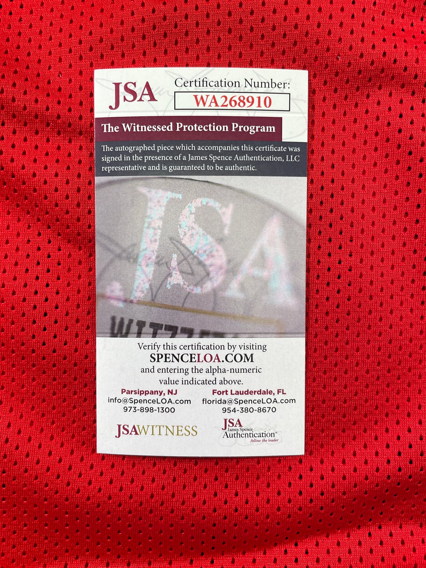 SPUD WEBB ATLANTA HAWKS SIGNED JERSEY w/Slam Dunk Champ 86 XL JSA COA