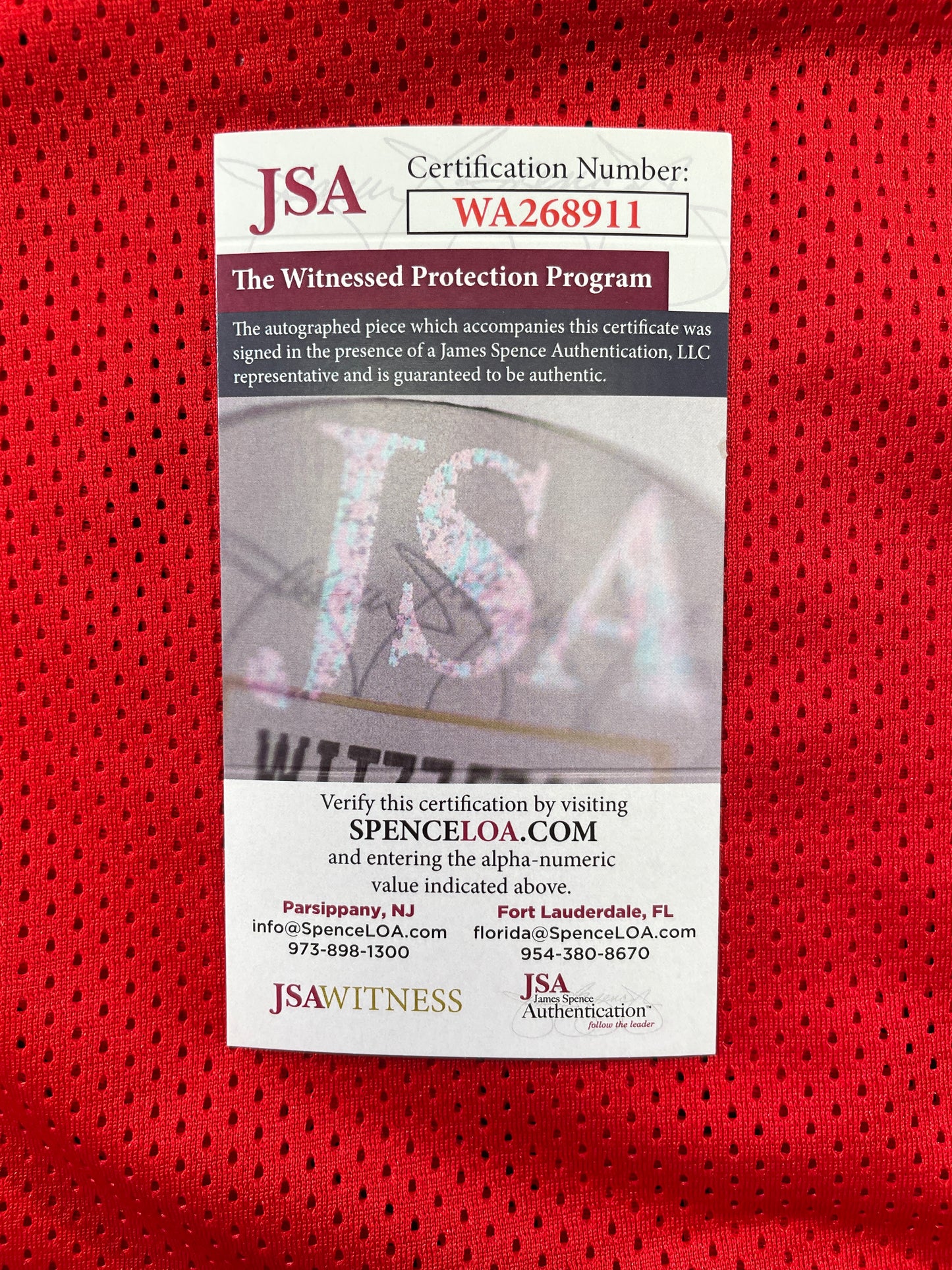 SPUD WEBB ATLANTA HAWKS SIGNED JERSEY w/Slam Dunk Champ 86 XL JSA COA