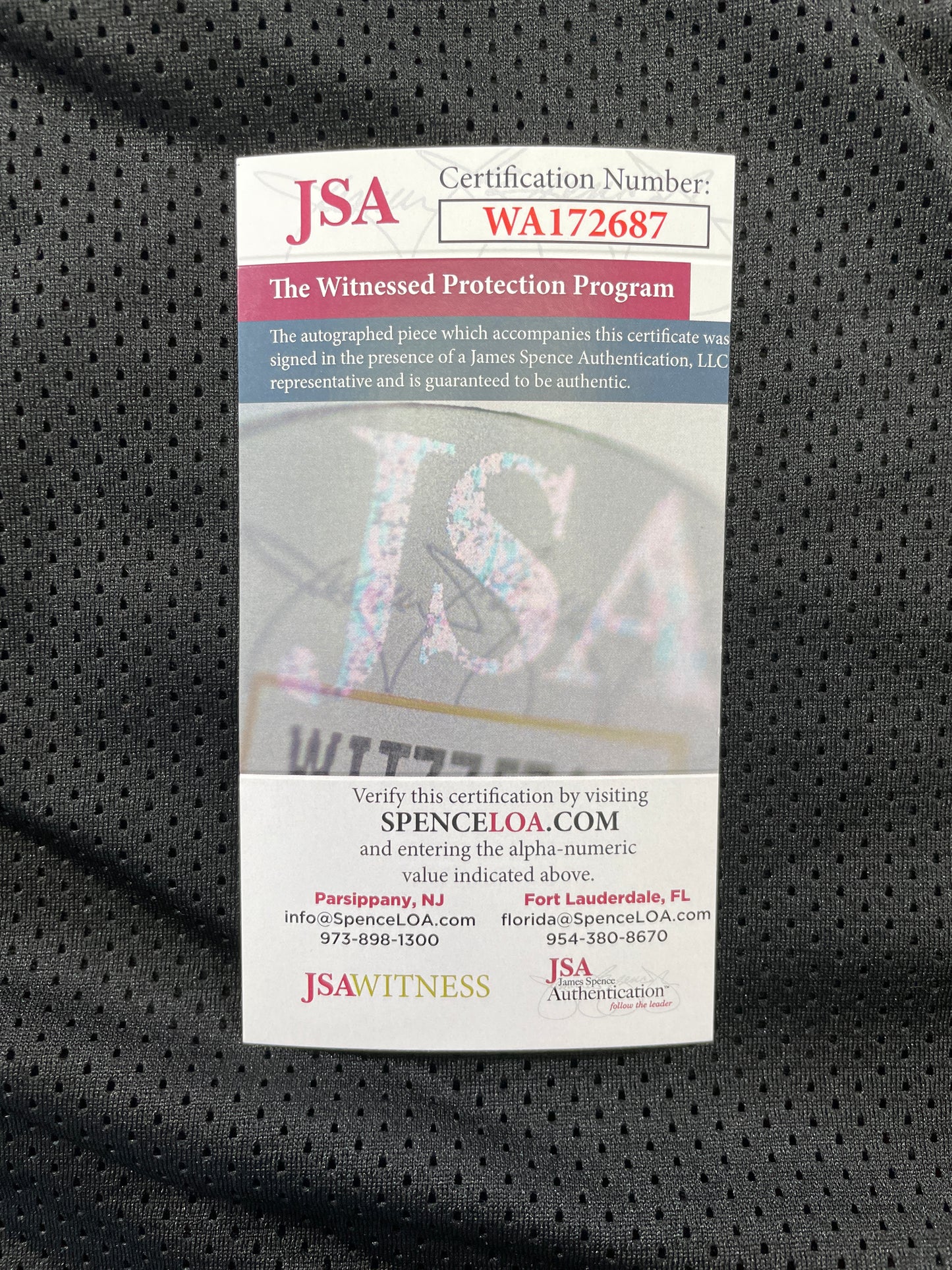 RICKY WILLIAMS NEW ORLEANS SIANTS SIGNED JERSEY w/"Smoke Weed Everyday" JSA