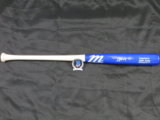 JOSH JUNG TEXAS RANGERS SIGNED Marucci PLAYER GAME MODEL BAT BAS