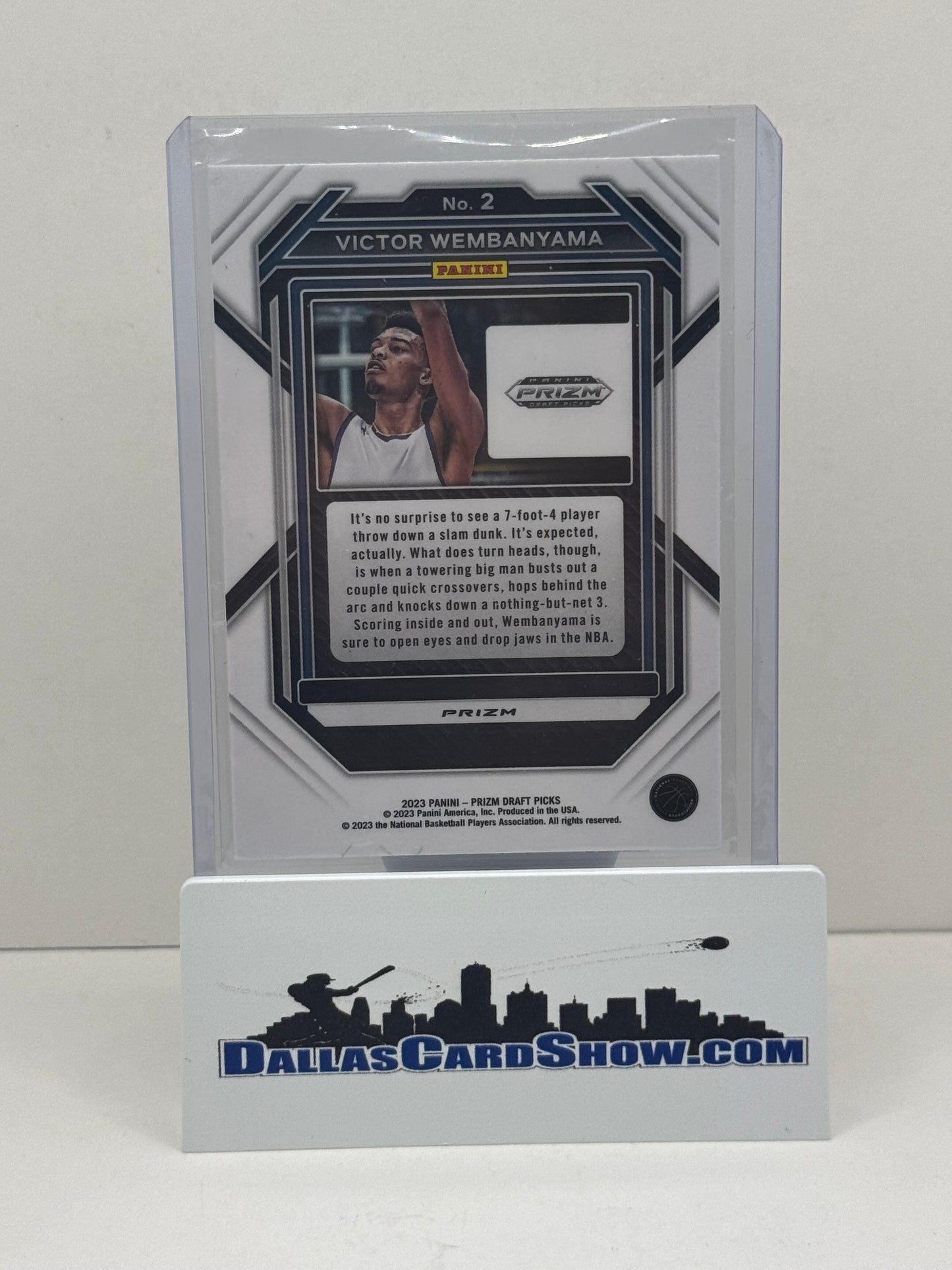 2023-24 Panini Prizm Draft Picks Green Prizm #2 Victor Wembanyama