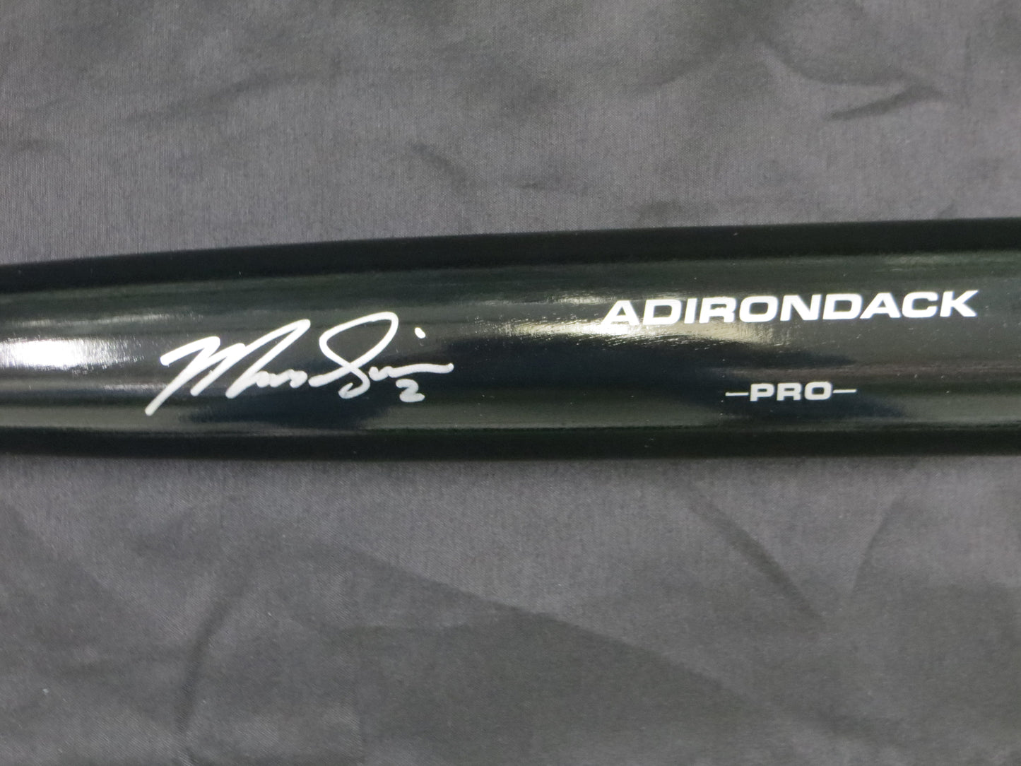 MARCUS SEMIEN TEXAS RANGERS SIGNED RAWLINGS BASEBALL BAT BAS COA