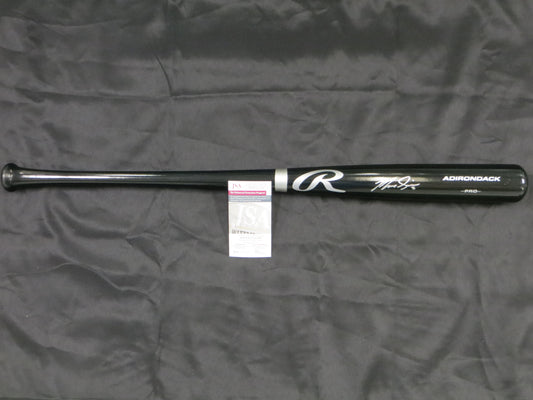 MARCUS SEMIEN TEXAS RANGERS SIGNED RAWLINGS BASEBALL BAT JSA COA