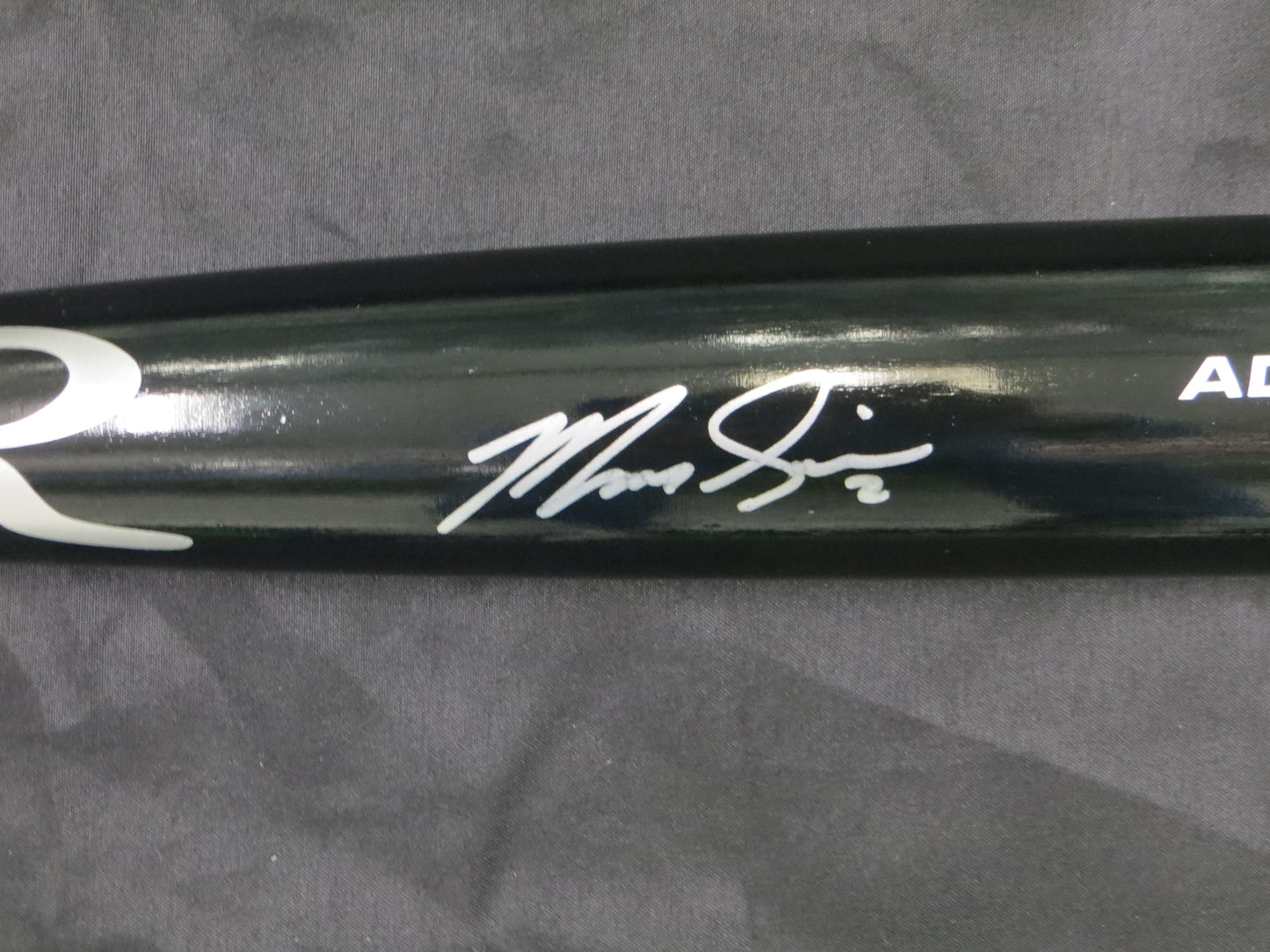 MARCUS SEMIEN TEXAS RANGERS SIGNED RAWLINGS BASEBALL BAT JSA COA