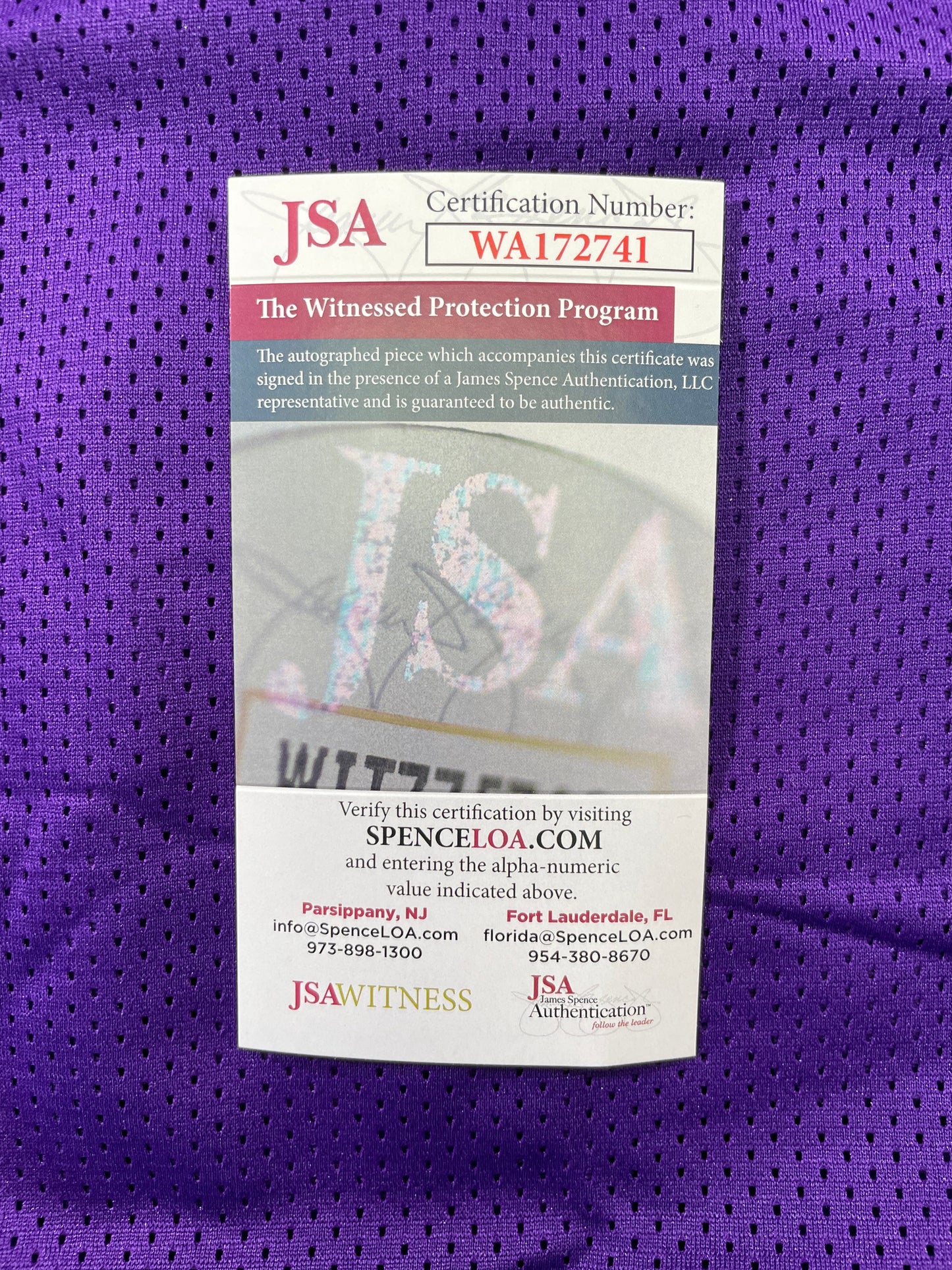 RICKY WILLIAMS BALTIMORE RAVENS SIGNED JERSEY TEXAS LONGHORNS JSA