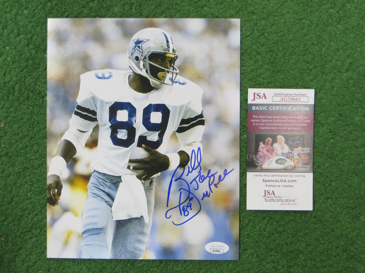 BILLY JOE DUPREE DALLAS COWBOYS SIGNED 8x10 PHOTO JSA COA PROOF