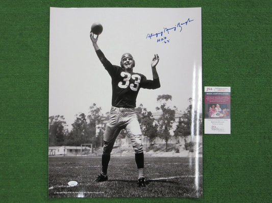 SAMMY BAUGH WASHINGTON REDSKINS SIGNED 16x20 PHOTO w/HOF JSA COA
