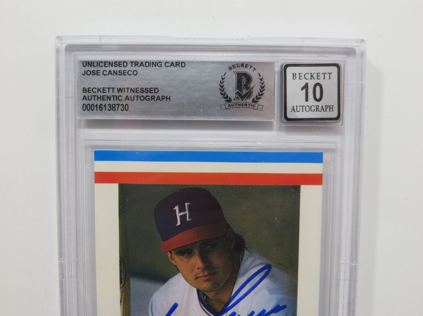 JOSE CANSECO SIGNED BGS BAS SLAB HUNTSVILLE STARS AAMER Sports CARD Auto 10