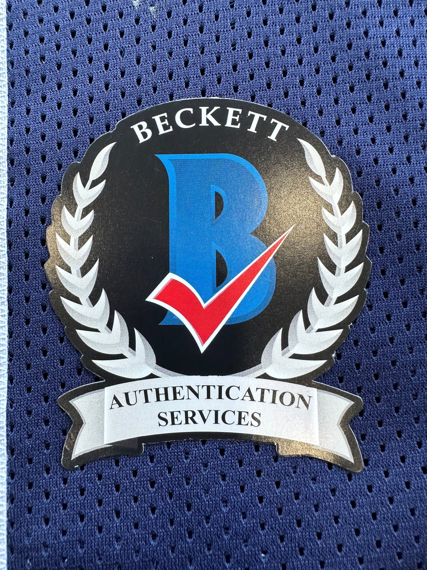 DEMARVION OVERSHOWN SIGNED BLUE JERSEY Dallas Cowboys BAS